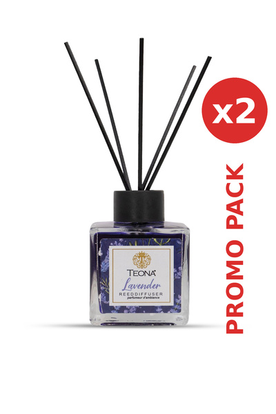 TEONA - 2 x Odorizant de Camera cu Betisoare Lavander 110ml