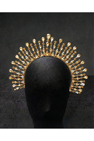 Estilo Lingerie Maybe Model High Bridal Crown, Henna Crown, after Party Crown