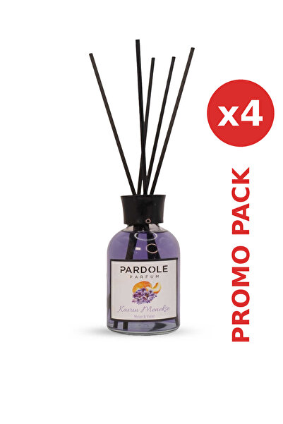 PARDOLE - 4 x Odorizant de Camera cu Betisoare Pepene Galben-Violeta 110 ml