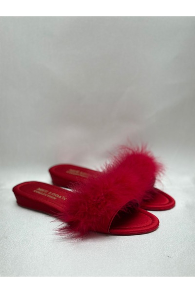 MOD10 Feather bridal drawing slippers