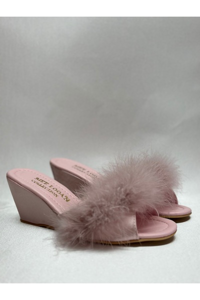 MOD10 Feather bridal drawing slippers