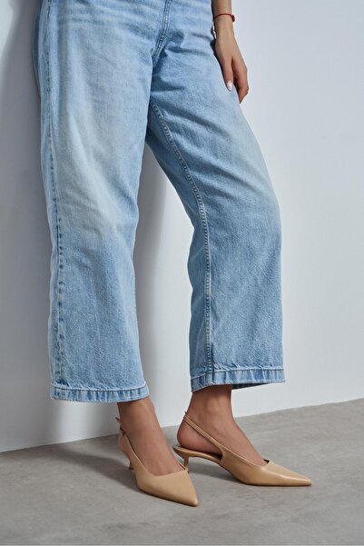 NİŞANTAŞI SHOES Dipsy Ten Matte Buckle Detail Pointed Toe Women's Heeled Shoes