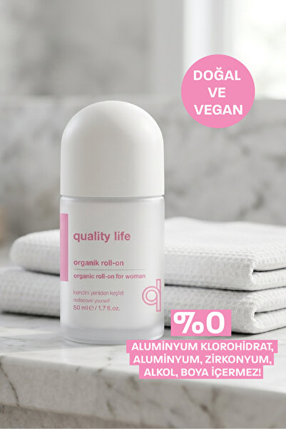Quality Life Doğal Roll On Koltuk Altı Beyazlatıcı Terleme Ter Kokusu Önleyici Bitkisel Alkolsüz Deodorant