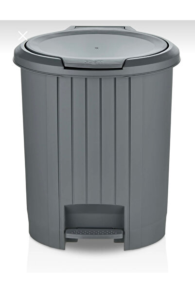 TR Özel kalite bas aç mekanizmalı pedallı mutfak ve banyo gri çöp kovası