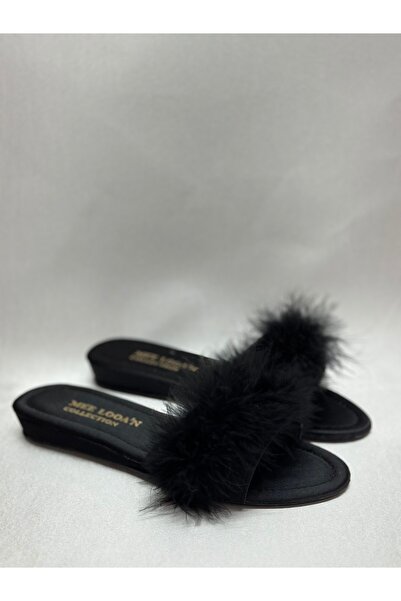 MOD10 Feather bridal drawing slippers