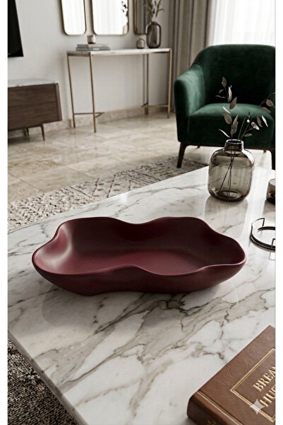 BalibeeCandle BalibeecandleHandmade Büyük boy dekoratif tabak 30x14x4 dekorat...