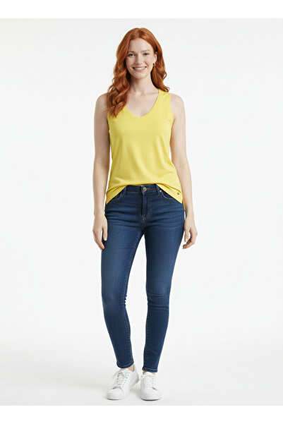 Neden Tekstil Γυναικείο αμάνικο μπλουζάκι με λαιμόκοψη V