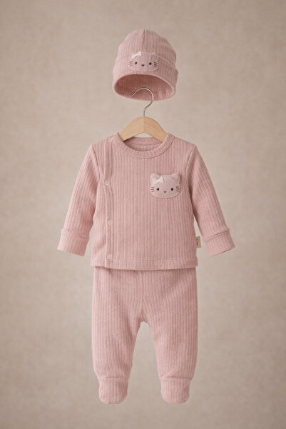 MintTasarımButik طقم أطفال من 0-3 أشهر مع قبعة - مجموعة هدايا للمواليد الجدد ...