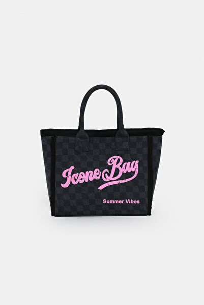 ICONE BAG Icone Washable Canvas Stylish Daily & Beach Bag with Tassel Detail,...