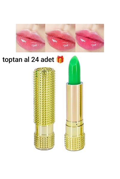 Rose 24 adet🎁 Sihirli Pembe Ruj 💖 24 Saat Kalıcı & Öpücüğe Dayanıklı Mucize...