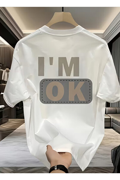 LİNA06 100% Cotton Printed Men's Pure Cotton Vintage T-shirt, Simple, Stylish