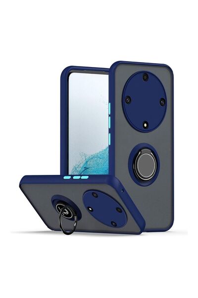 HANPORIUM حافظة متوافقة مع هاتف Honor Magic 5 Lite مع حامل حلقي وحماية إضافية...