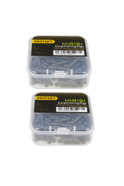 Choice1 HIRISI 200Pcs Hirisi 100pcs Carp Fishing Heat Shrink Tube Kit Anti-Ta...