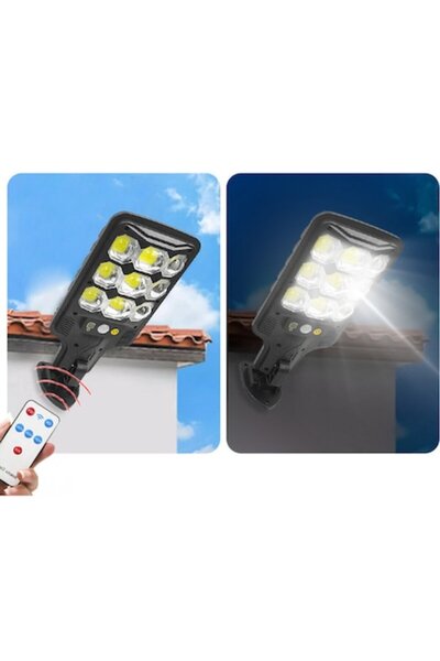 verk group Lampă stradală solară LED cu senzor de mișcare și crepuscular, tel...