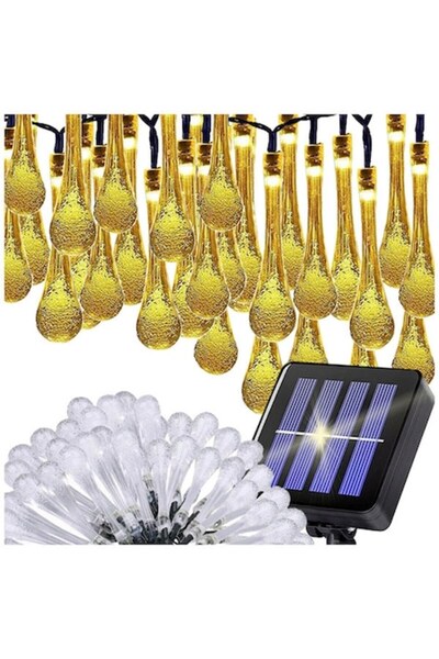 verk group Solar Icicle Light String for Garden/Terrace/Balcony, 50 LED
