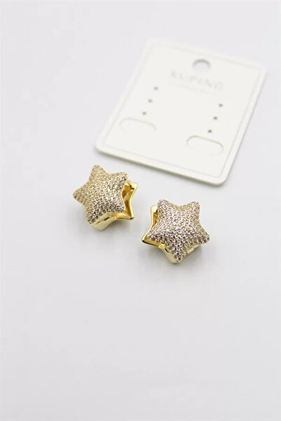 OEM Jewelled Star Earrings - Gold