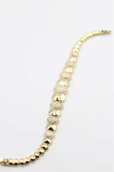 OEM سوار شوبينج المرصع بالأحجار - ذهبي