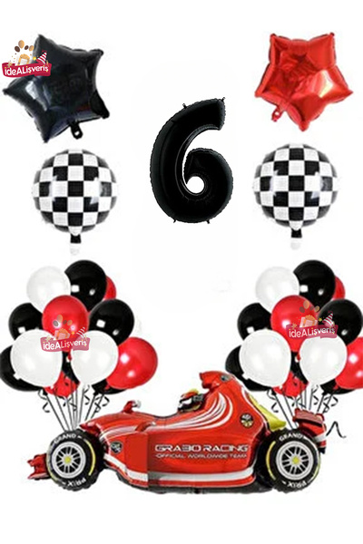 BKMC PARTY Formula trkački automobil, 6 godina star, crno-crveno-beli koncept...