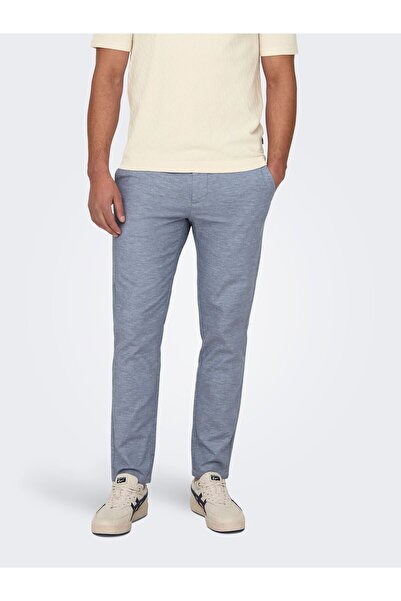 Only & Sons Chino Hose ONSMARK Verjüngt Leinen Chino Hose