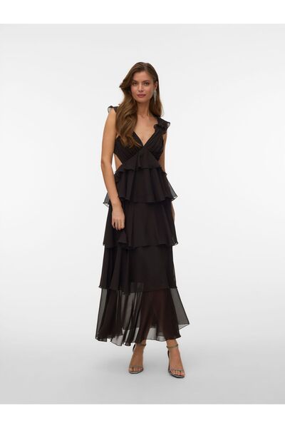 Vero Moda Kleid VMSAFINA Langes Kleid