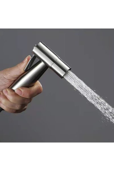 HTH Stainless Steel Handheld Bidet Sprayer for Bathroom Gray Color
