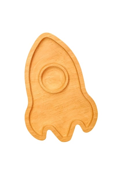 Kidart Rocket Shaped Serving Tray for Kids