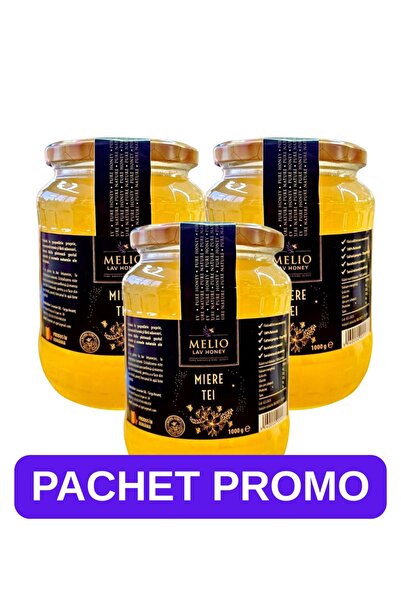 Melio Lav Honey Pachet 3x Miere de Tei 1kg -