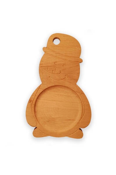 Kidart Platou de servire în formă de om de zăpadă pentru copii