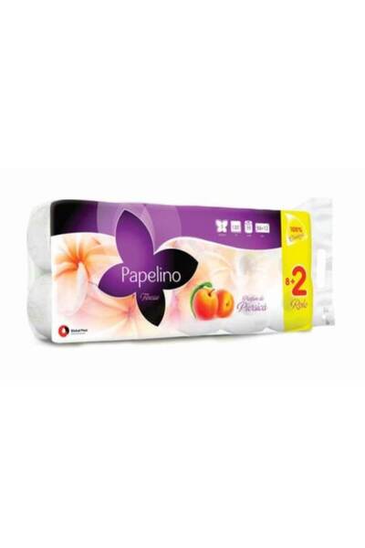 Papelino Hartie Igienica 10 role 3 straturi Piersica