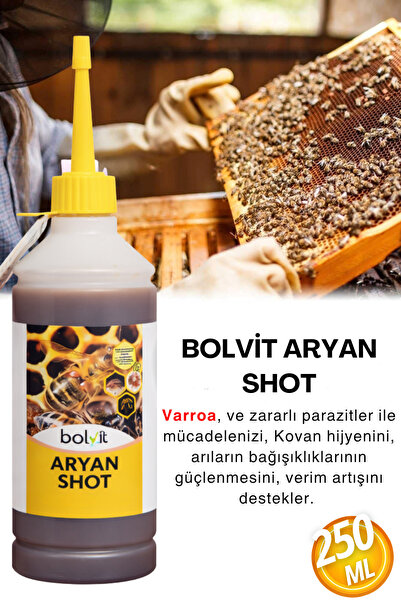 Bolvit Aryan Shot Arı Besin Takviyesi | Kovan Hijyen Destekleyici | Arı Güçle...