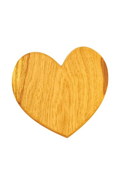 Kidart Heart-shaped Oak Cutting Board, 20cm