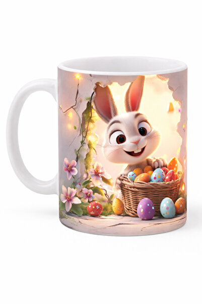 Green Print Easter Mug