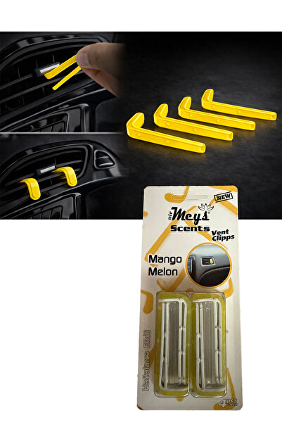Meys Araç İçi Klima Kokusu Klipsli 4'lü Mango Melon Koku