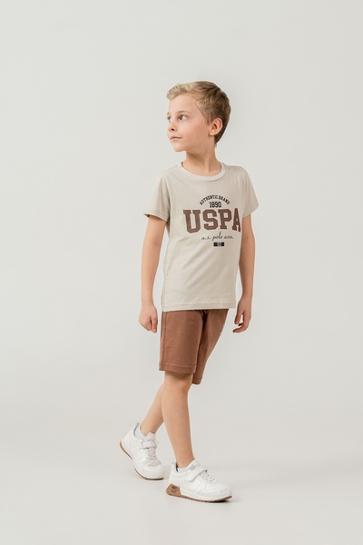 U.S. Polo Assn. Cotton Short Sleeve Boys' Bermuda Pajama Set