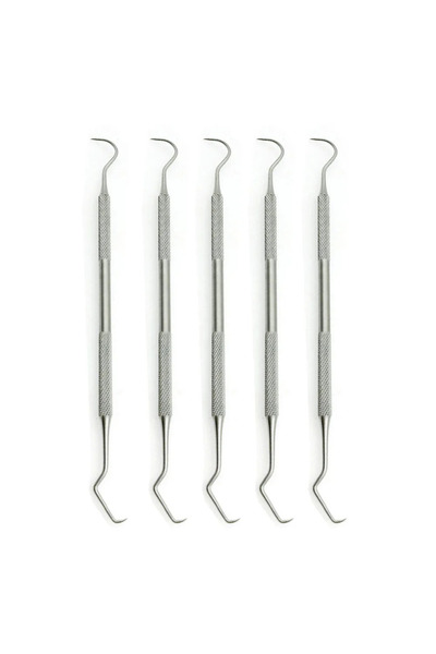 choice2 5 PCS-B 5pcs Stainless Steel Dental Mouth Mirror Steel Tweezers Elbow...