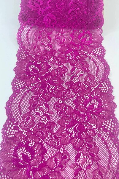 Hobigram Ornament decorativ din dantelă elastică din Lycra, cu model floral f...