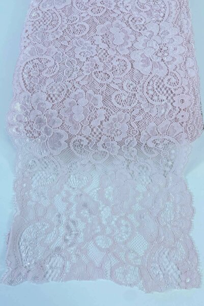 Hobigram Рожева широка лайкра еластична мереживна декоративна обробка