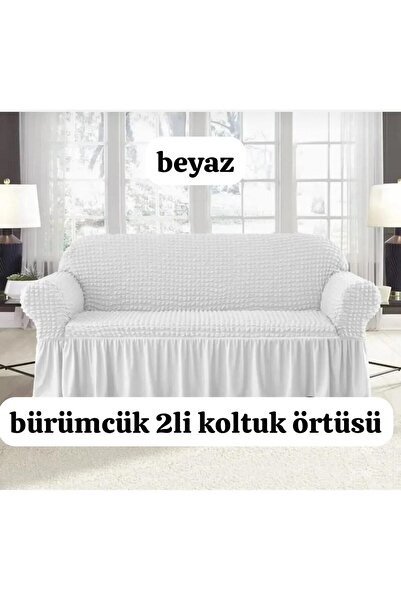 ARTUÇ Bürümcük Sofa Cover (One Piece) for 2 People, Elasticized Standard