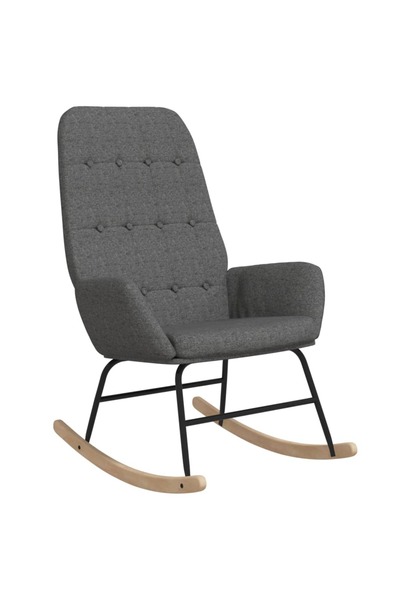 vidaxl Scaun balansoar, gri deschis, material textil