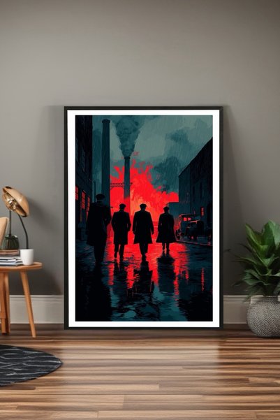 Sekiz8 Tablou minimalist cu poster înrămat negru - Imprimare digitală CER69
