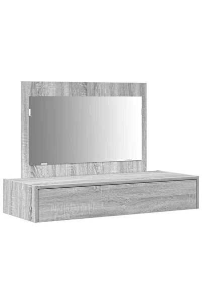 vidaxl Masă de Machiaj cu sertar Gri 100 x 40 x 70 cm Lemn compozit