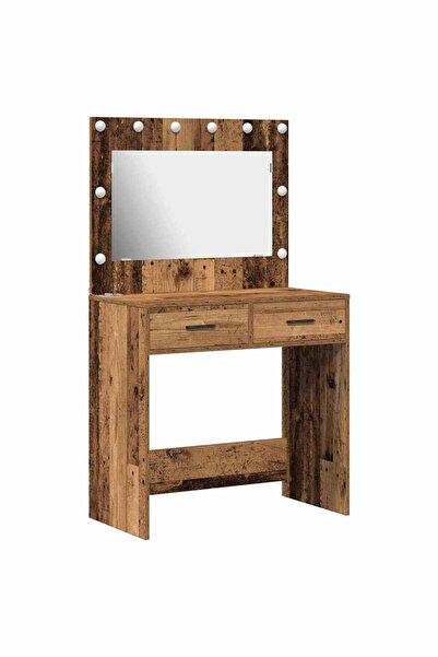 vidaxl Masă de Machiaj Lemn vechi 78,5 x 41 x 135 cm Lemn compozit