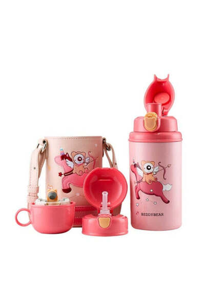 Beddybear Termos pentru copii cu capac, pai și cană, BeddyBear, Sagittarius, ...