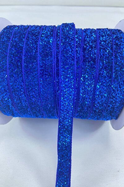 Hobigram Saks Blue Glitter Velvet Κορδέλα Διακόσμησης Κορδέλα Συσκευασίας 1 ε...