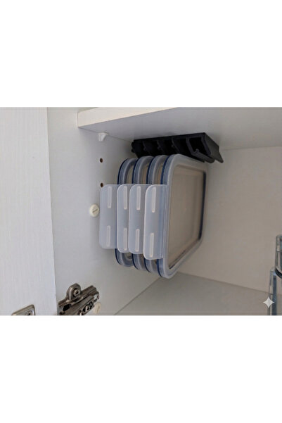 AtölyeMatris 365 Storage Container Cover 6Li Holder Shelf Hanger 13 X 12 cm C...
