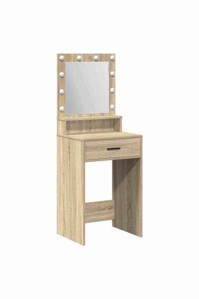 vidaxl Masă de Machiaj Stejar Sonoma 50 x 41 x 135 cm Lemn compozit