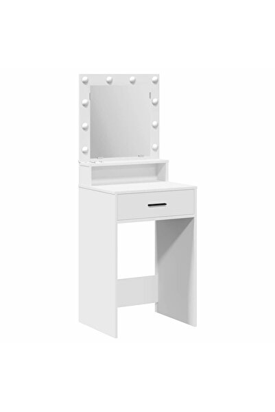 vidaxl Masă de Machiaj cu sertar Alb 50 x 41 x 135 cm Lemn compozit