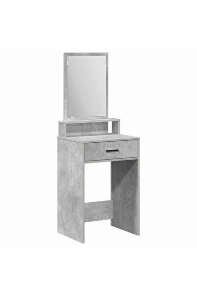 vidaxl Masă de Machiaj Gri din beton 50 x 41 x 140 cm Lemn compozit