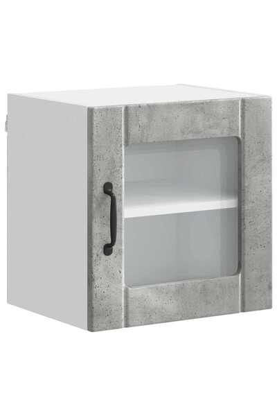 vidaxl Dulap de bucătărie Lucca Gri din beton 40 x 31 x 40 cm