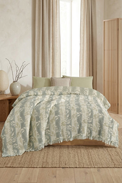 Destiva Home 5 Layers Filled Muslin Double Bedspread 220X240 cm 100% Cotton D...